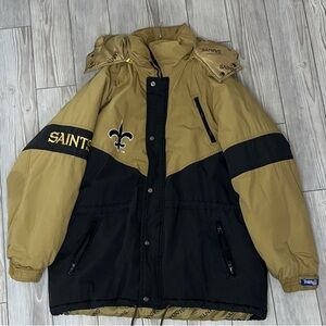 Vintage New Orleans Saints Puffer Jacket